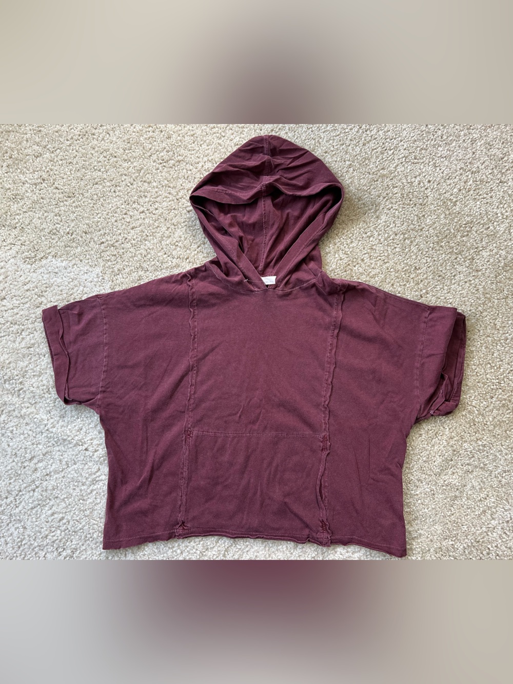 Free People FP Movement Box Out Tee XS NWOT, Mauve/Purple